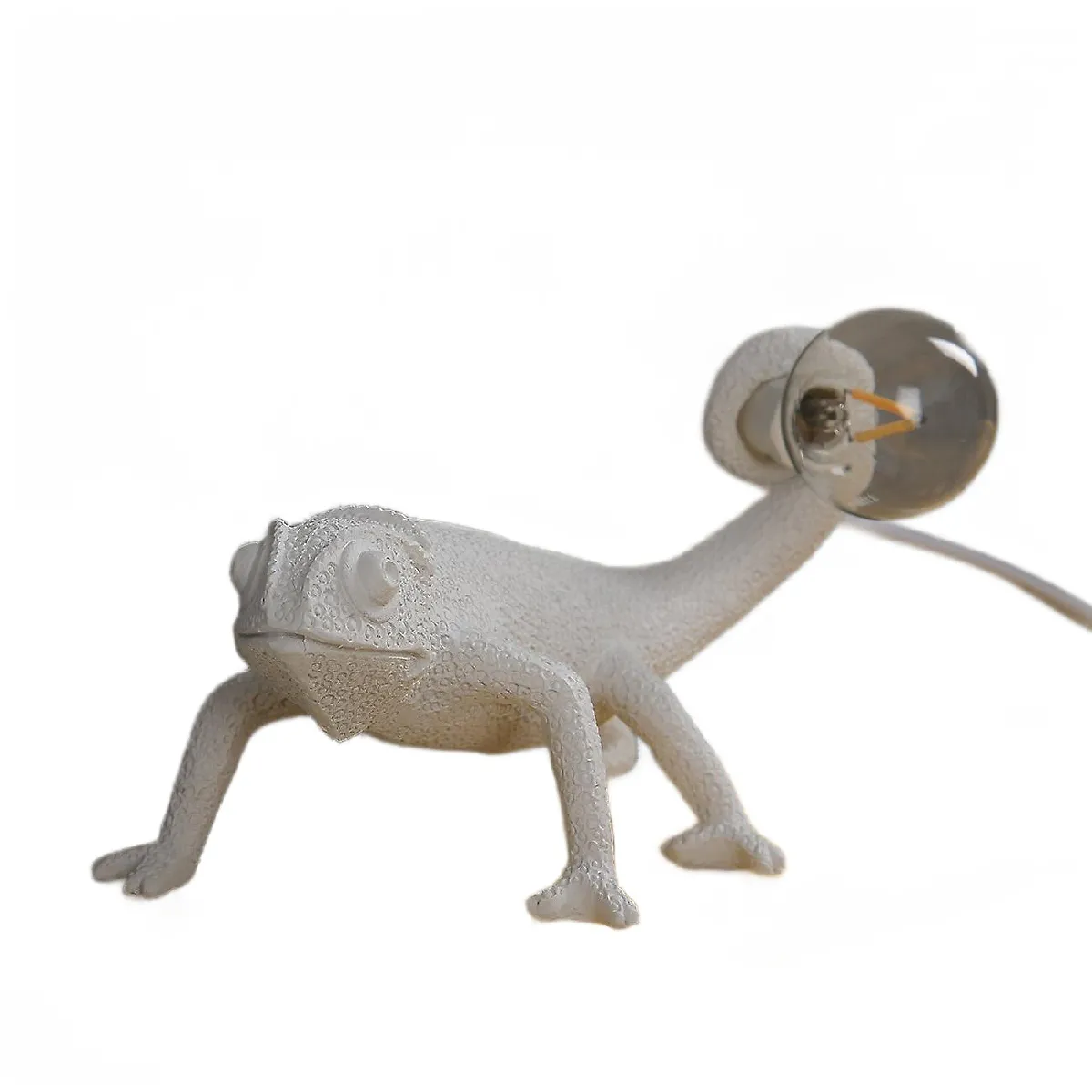 Nordic Seletti lézard lumineux moderne mignon leader résine animal caméléon lampe de table chambre salon maison décoration luminaire (applique style C)