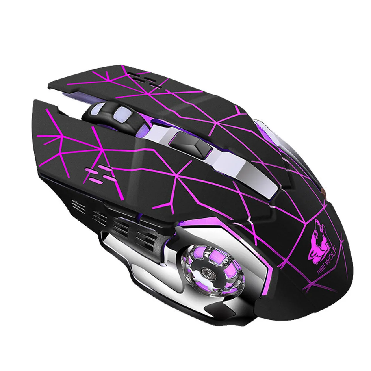 Souris sans fil Souris d'ordinateur Souris de gaming Silencieuse, rechargeable, ergonomique Souris de gaming optique USB 2.4GHz pour ordinateurs portables