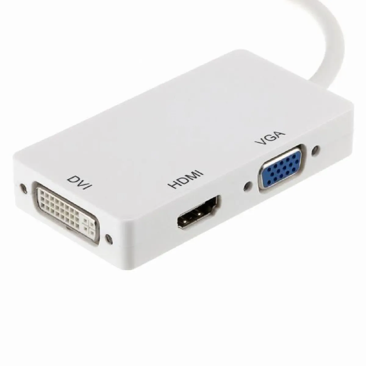 VSHOP ® Mini DisplayPort (3 en 1) Thunderbolt vers HDMI - DVI - VGA Câble adaptateur pour Apple Mac Book MacBook Pro MacBook Air