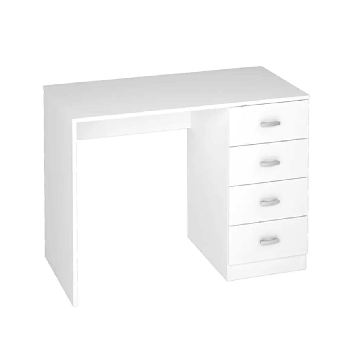 Bureau coloris blanc - Longueur 100 x Profondeur 50 x Hauteur 74 cm