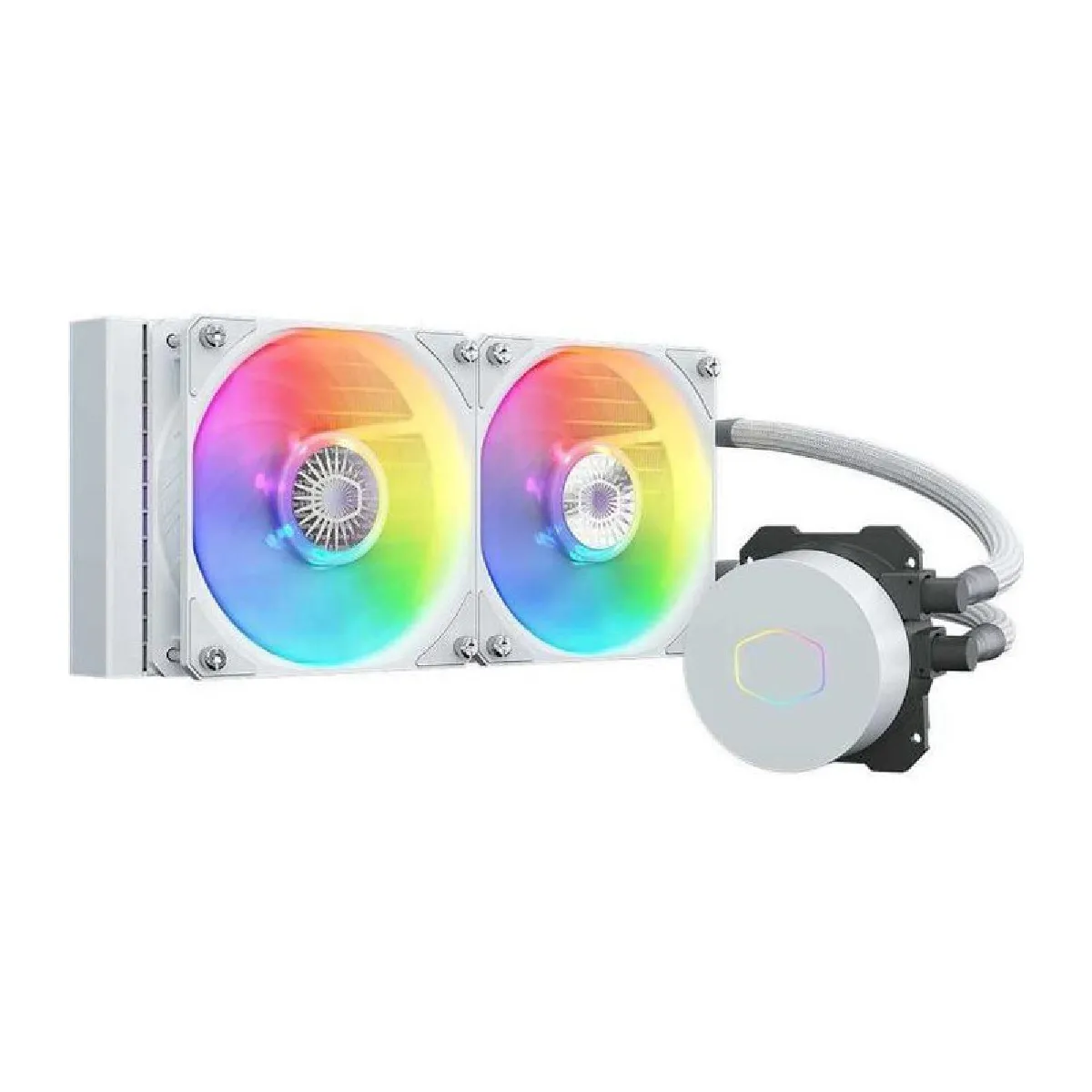 COOLER MASTER - MasterLiquid ML240 Illusion ARGB - Refroidissement liquide PC - Radiateur 240mm - Blanc MLX-D24M-A18PW-R1