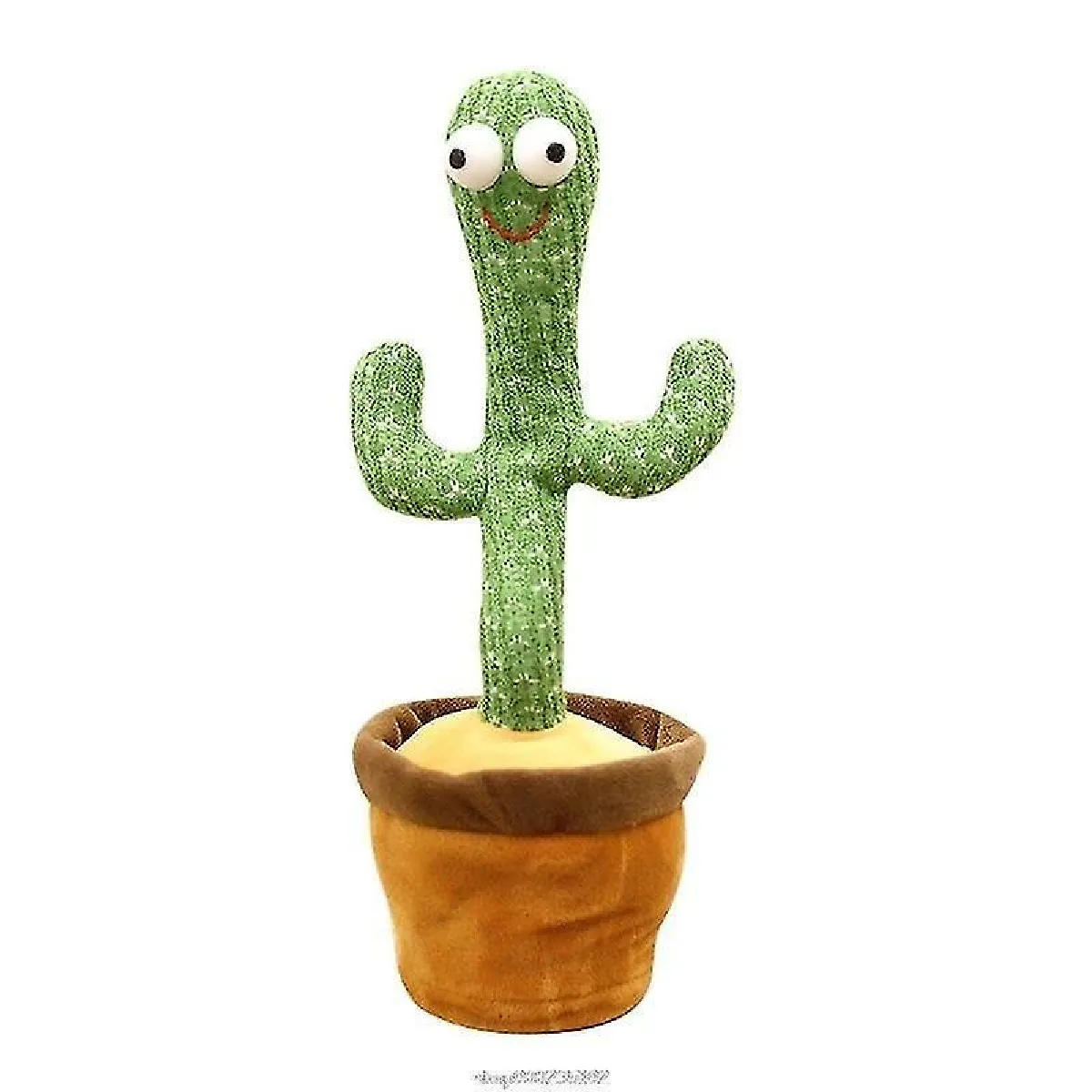 Amusant 32cm dansant electrique plante cactus peluche avec musique pour enfant cadeau cadeau maison