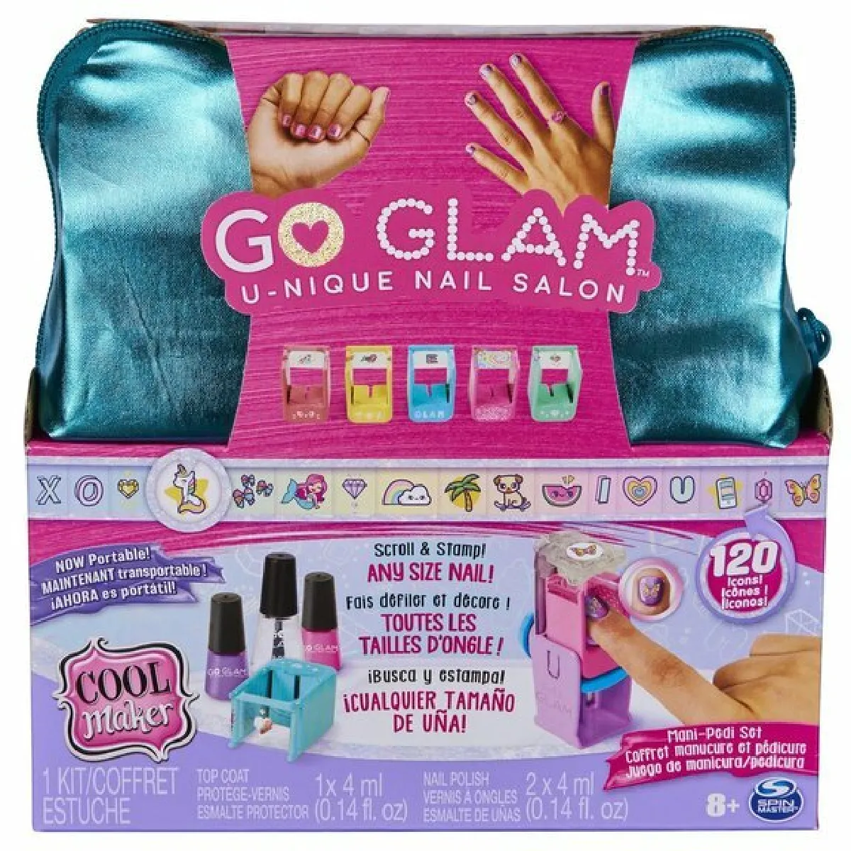 Cool Maker Coffret GO GLAM U-nique Nail salon et pochette