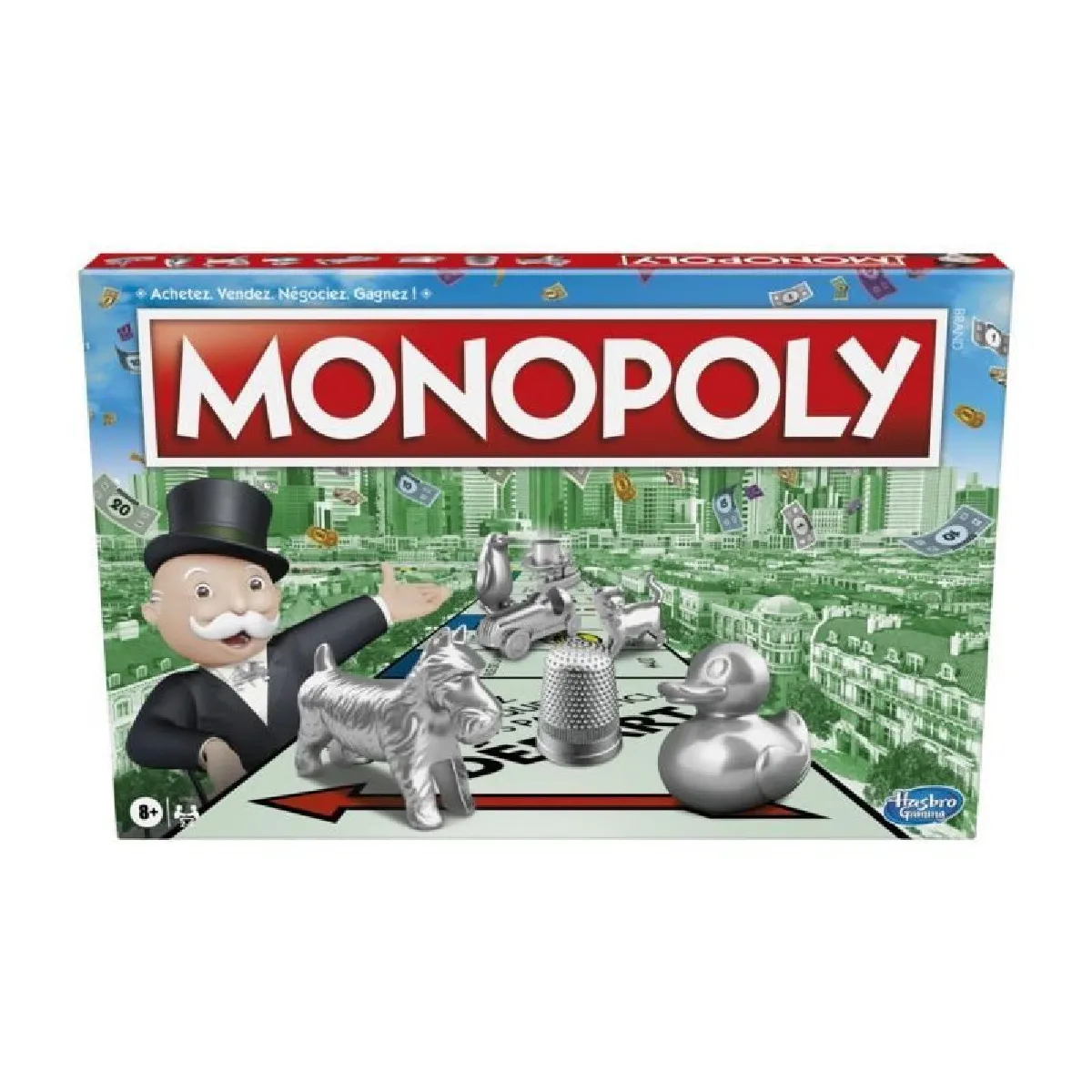 Monopoly Classique - Jeu pour la famille et les enfants - 2 a 6 joueurs - des 8 ans