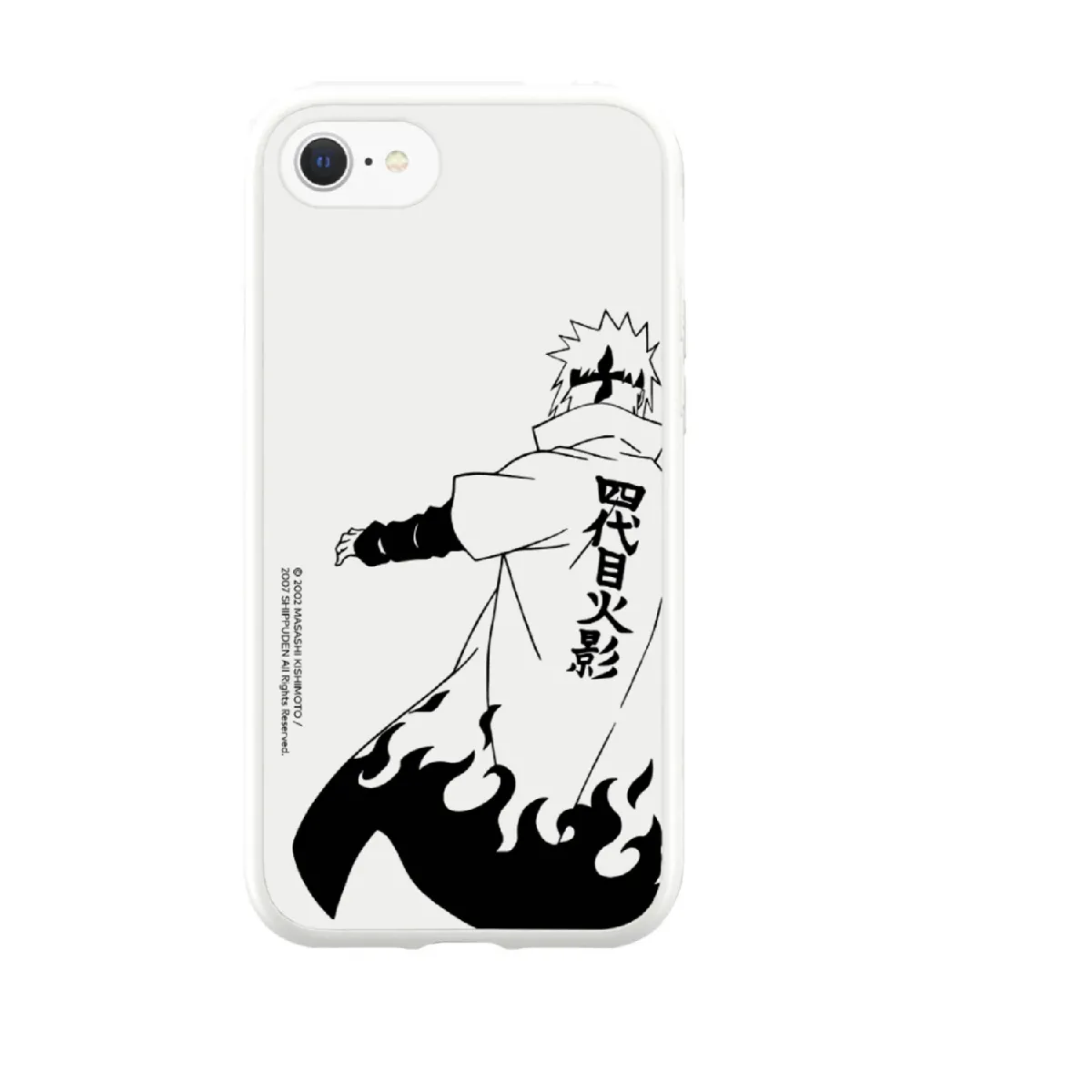 RhinoShield Coque Compatible avec [iPhone SE 3 / SE 2/8 / 7] SolidSuit - Coque Fine Licence Officielle Naruto avec Technologie Absorption des Chocs - Blanc - SKETCH YONDAIME