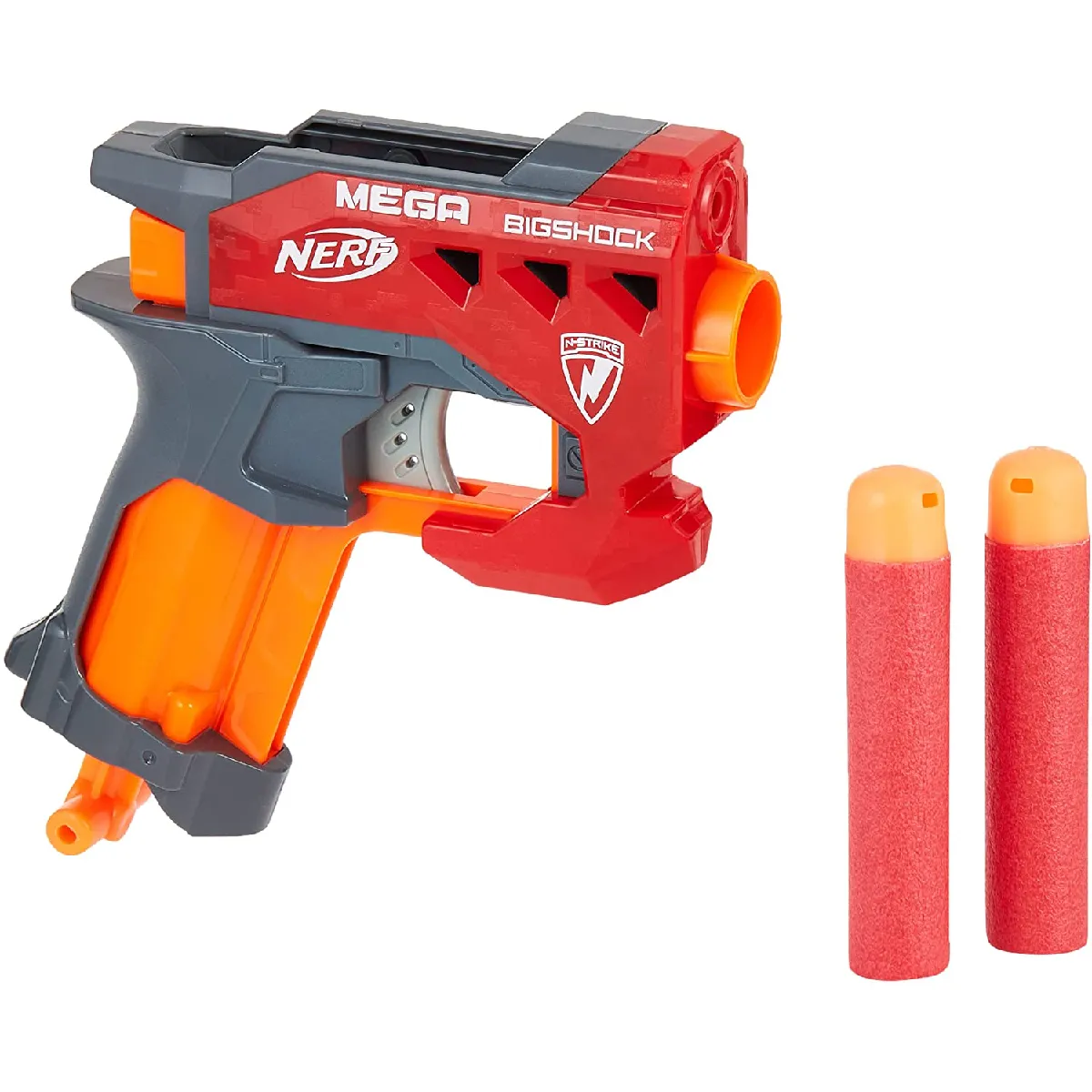 pistolet mega élite bigshock rouge noir orange