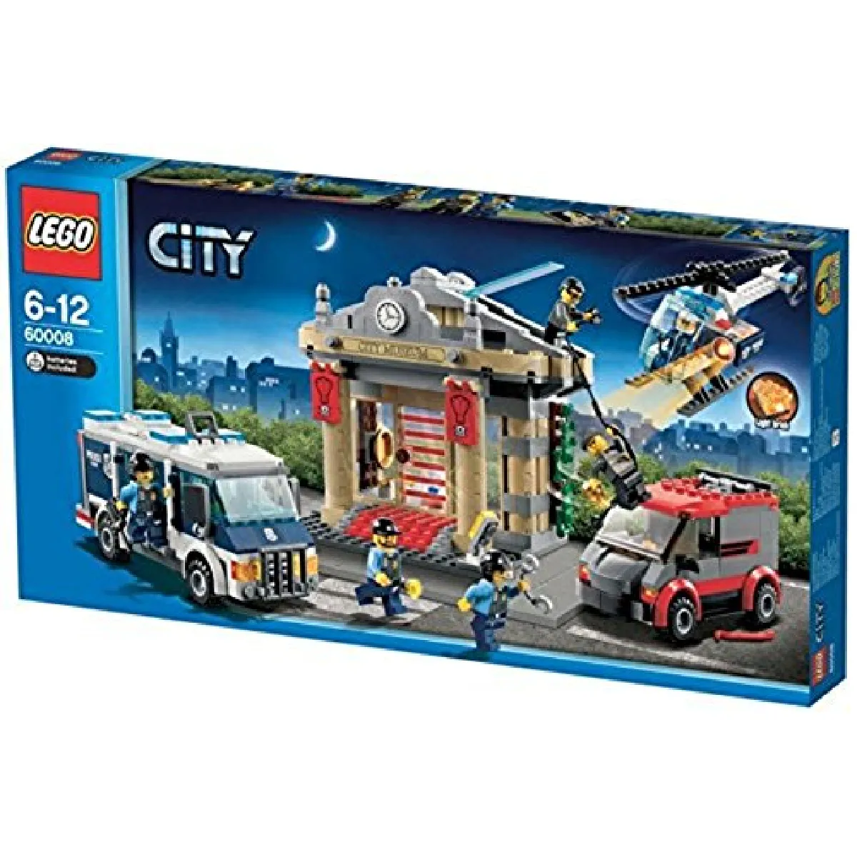 LEgO CITY Cambriolage du musée et unité de police avec six figurines 60008