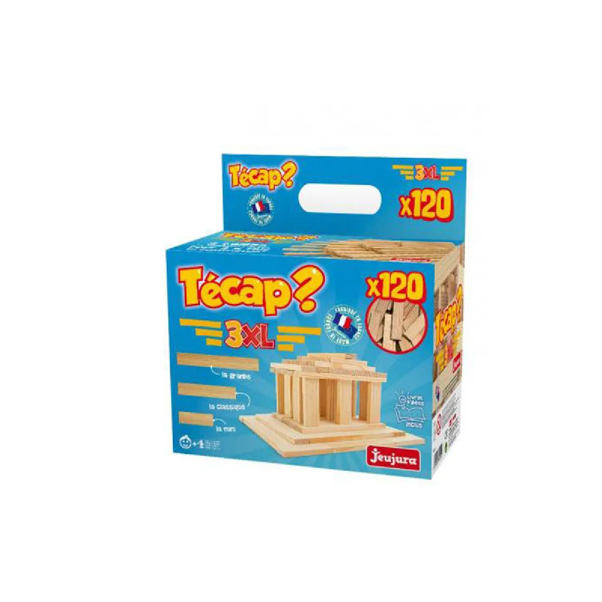 JEUJURA - TECAP 3XL - 120 planchettes en bois