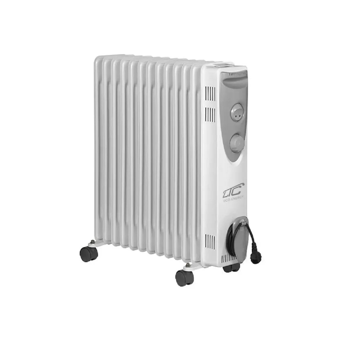 Chauffage à l'huile LTC 13 ailettes, 3 niveaux de chauffage 2500W, radiateur bain d'huile