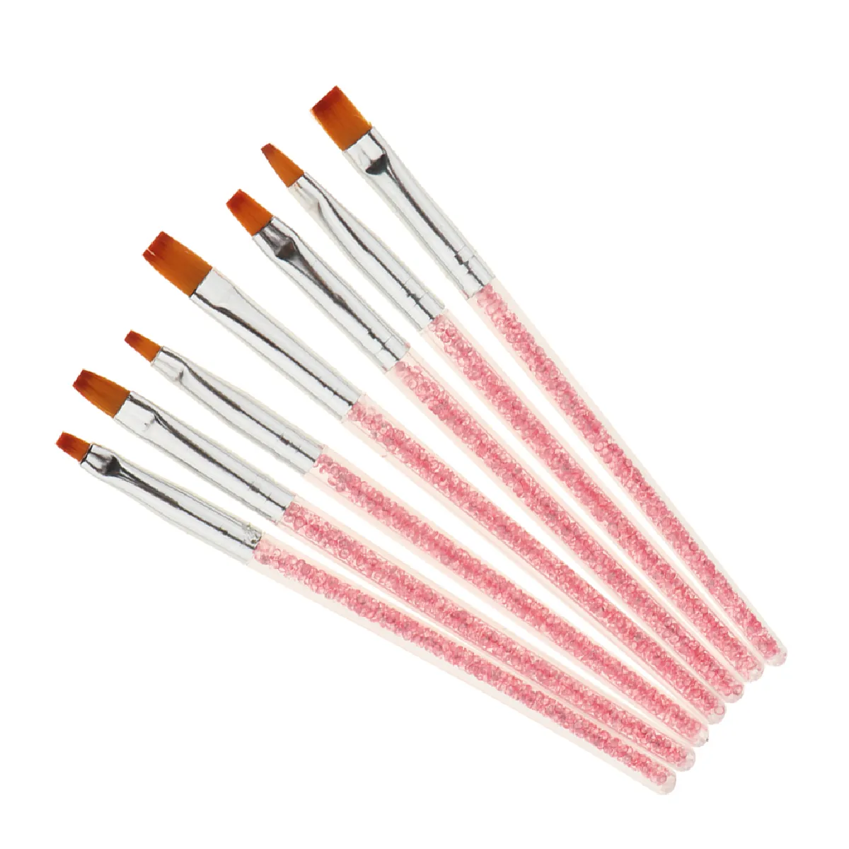 Kit 7pcs Nail Art Stylo Pinceau Paillette à Peinture Dessin à Vernis à Ongles Brosse Manucure à Bricolage DIY Ongles Art