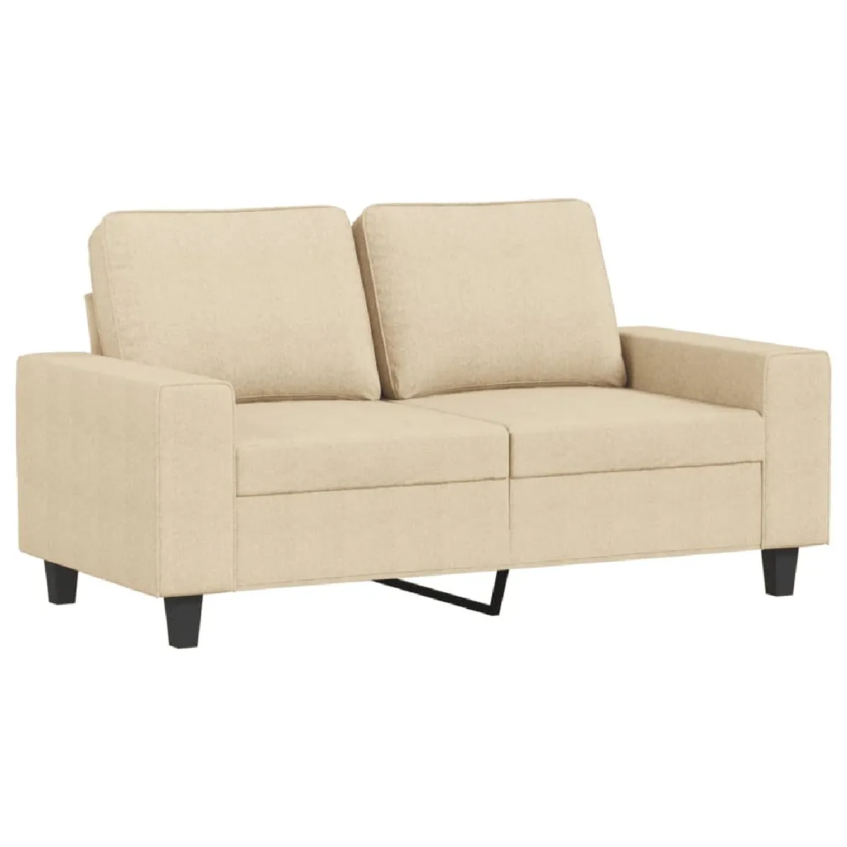 Canapé à 2 places,Sofa de Salon,Canapé droit Crème 120 cm Tissu -GKD327540