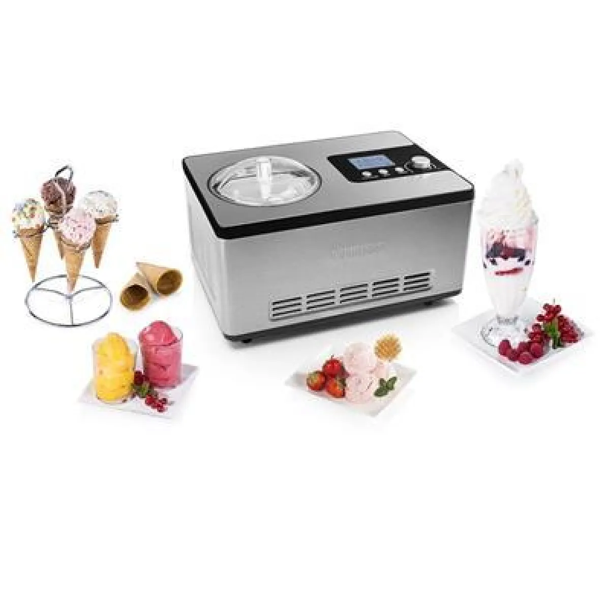 Turbine à glace Deluxe avec 3 programmes différents 160W gris noir