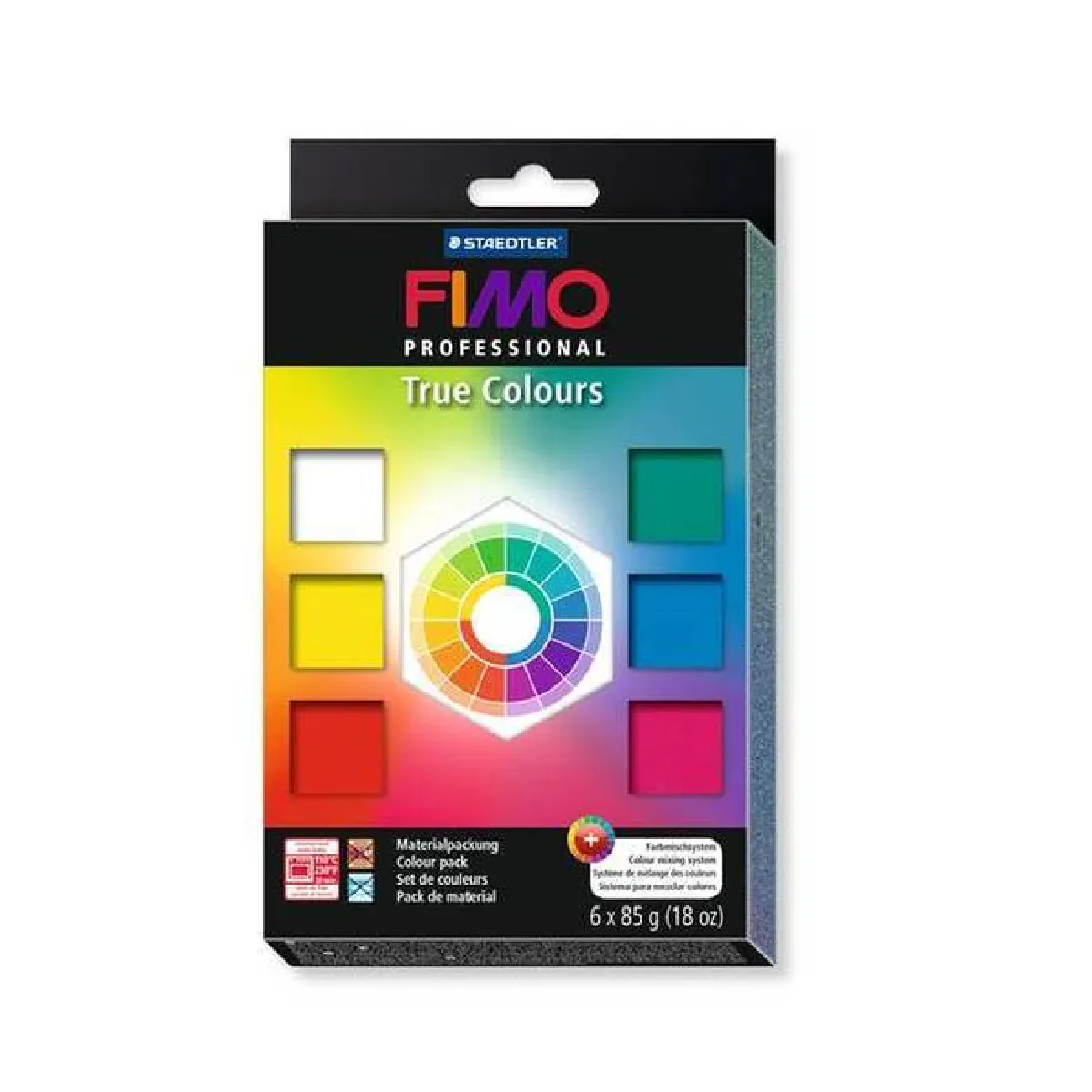 Pâte Fimo Professional Kit 6 pains + nuancier 8003.01 - Fimo