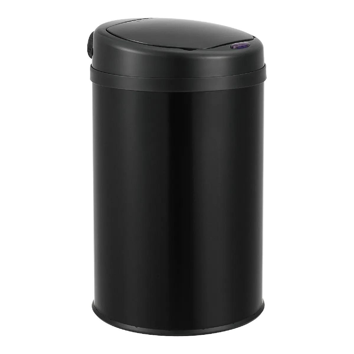 Poubelle à Capteur Acier Inox 30 Litres Noir [en.casa]