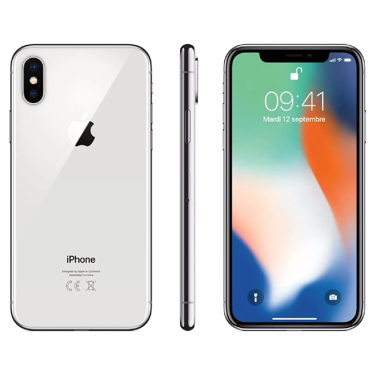 iPhone X 256 Go - Argent - Reconditionné