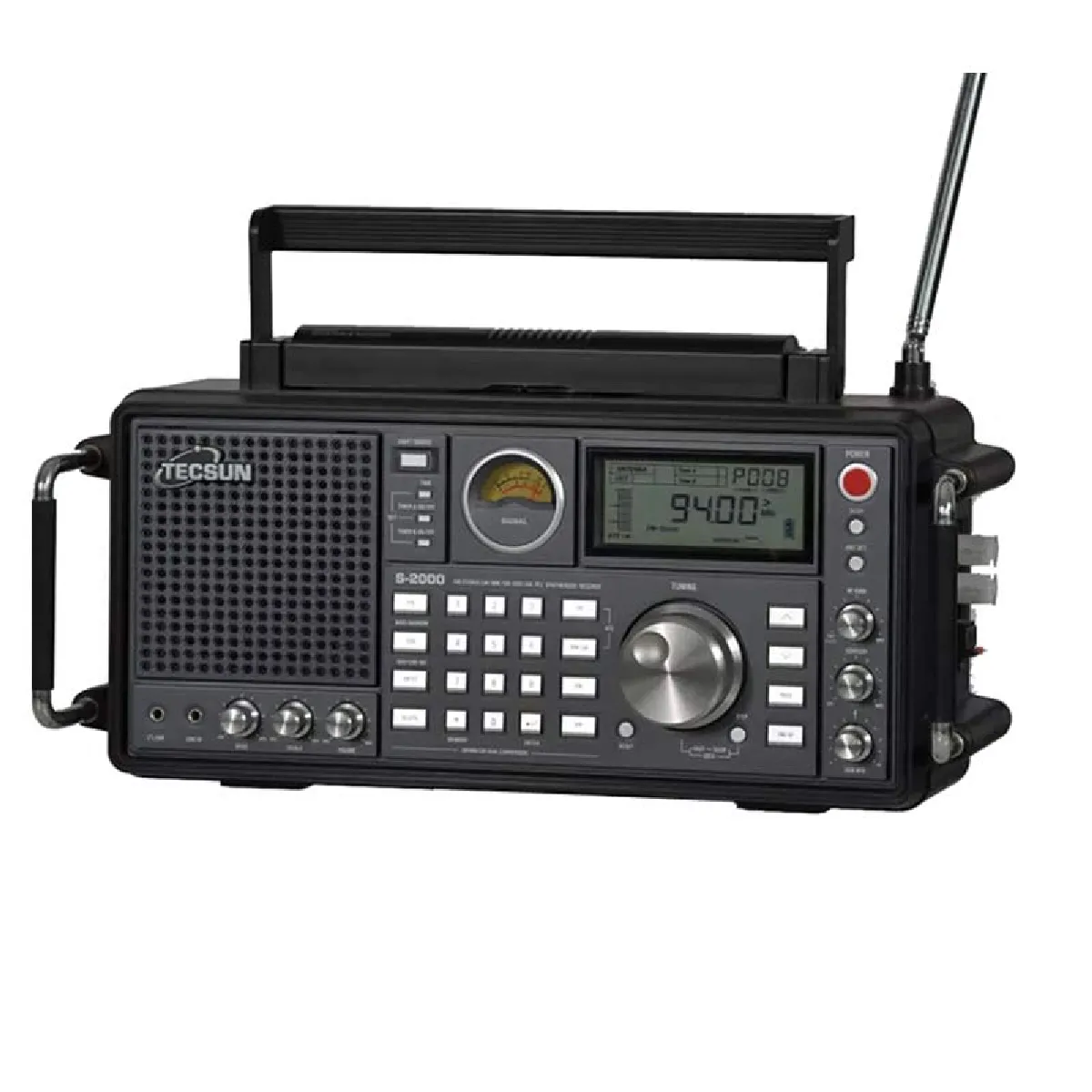 S 2000 Ham Radio Portable SSB Double Conversion PLL FM/MW/SW/LW Air Band 87 108 MHz/76 108 MHz Internet Radio - Radio Control Car Truck - Radio Control(Le noir)