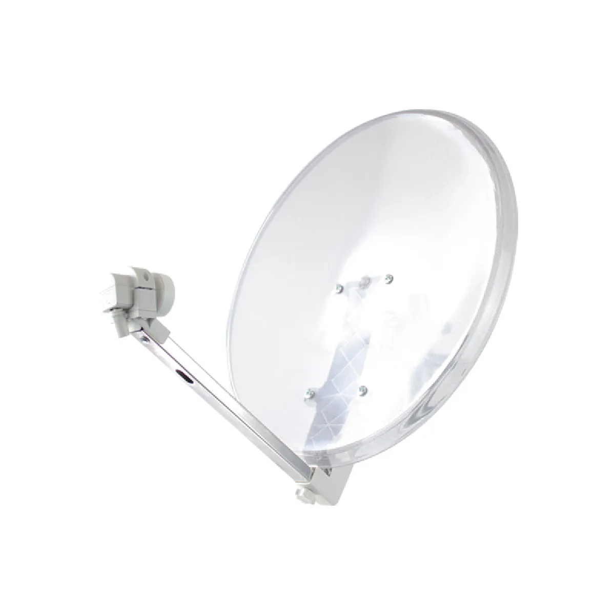 Antenne satellite – Sedea 60 EASY - Parabole Transparente 65 CM + LNB Universel - Gain 34,6 dB, Facteur de bruit 0,3 dB