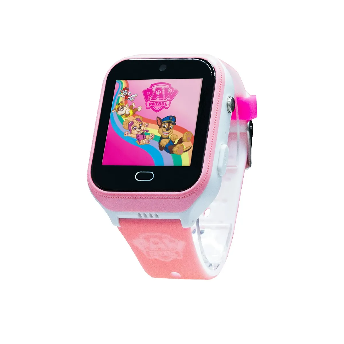 Paw Patrol Montre pour Enfants 4G avec filtres Amusants de la Pat' Patrouille Faits avec l'appareil Photo intégré. Chat, appels vidéo, Appareil Photo, Fitness et température corporelle (Rose)