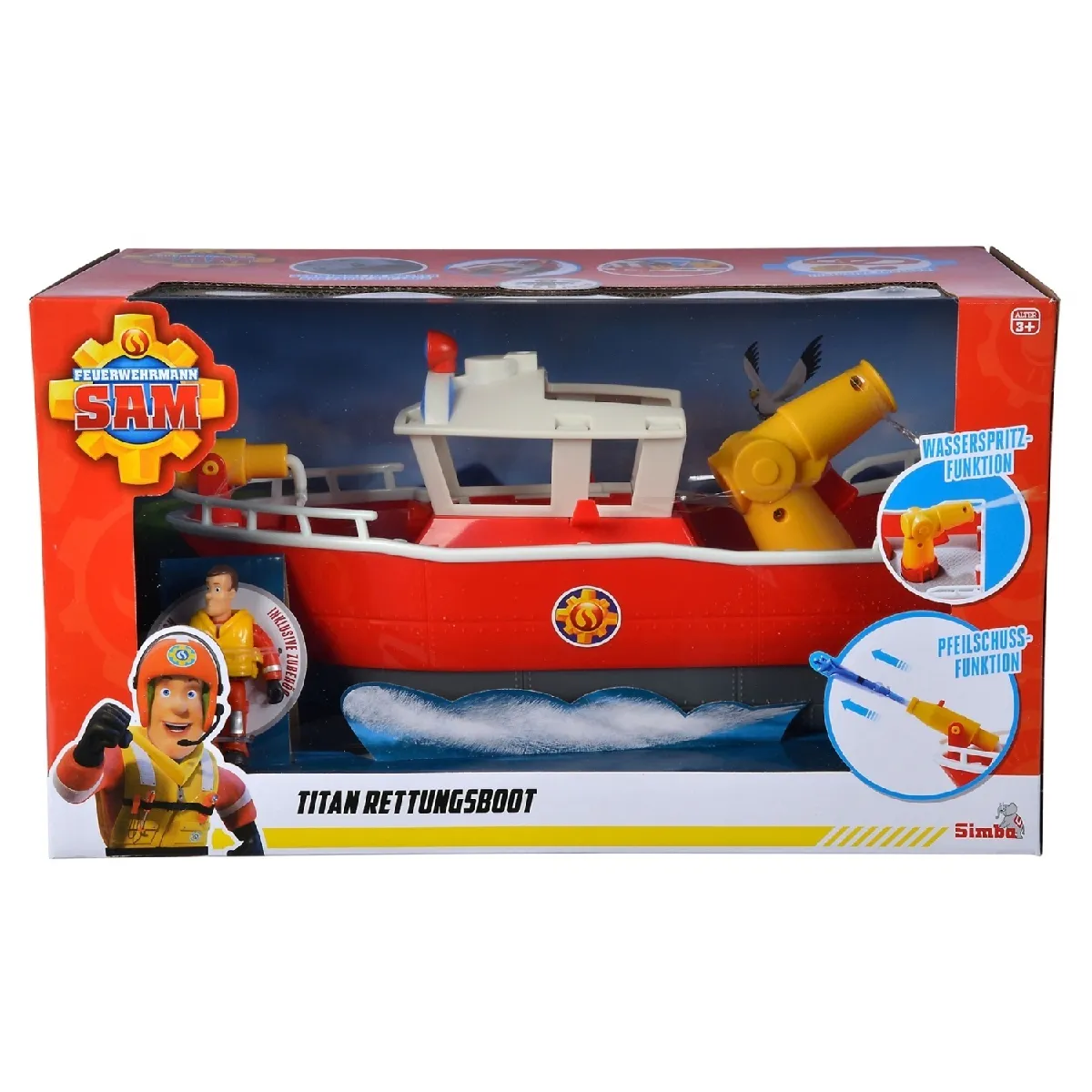 Sam le Pompier Bateau de pompiers Titan