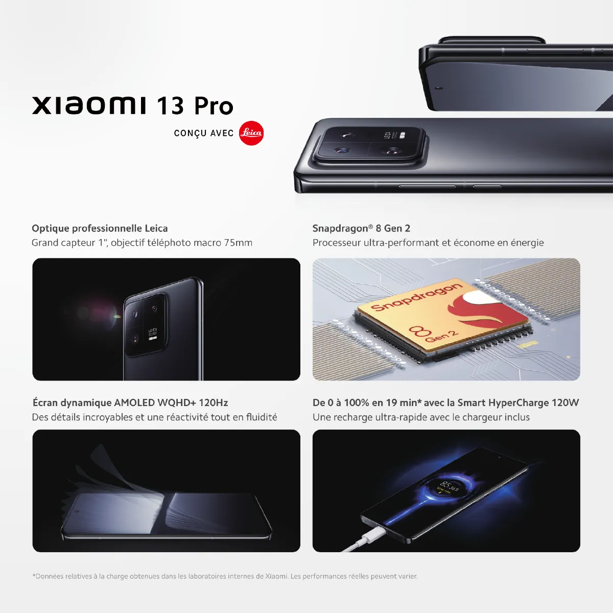 XIAOMI 13 Pro - 12/256 Go - 5G - Noir