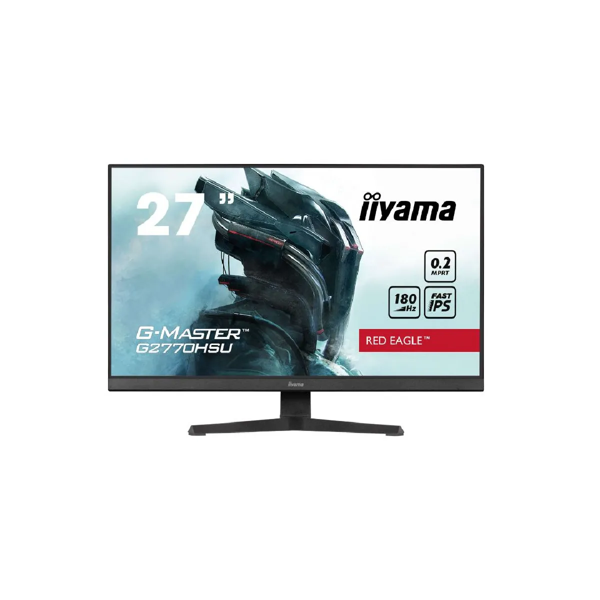 Ecran IIYAMA 27'' G-Master Noir 0.2ms Red eagle Fast IPS 1920x1080 180Hz 300 cd/m² HDMI DisplayPort HPs 4xUSB HUB 3.2 Black Tuner