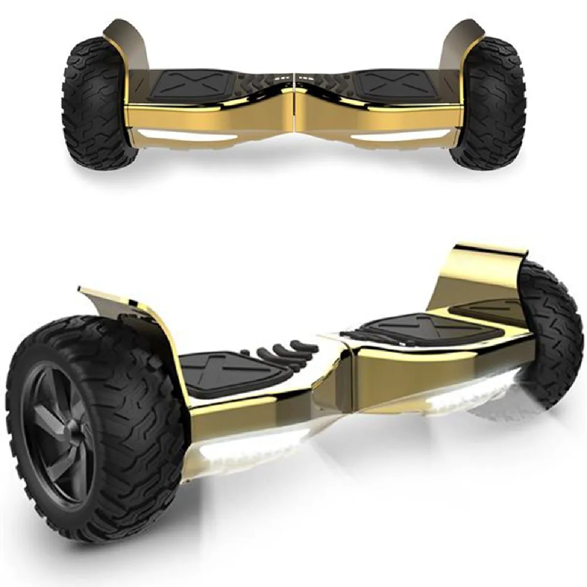 Hoverboard 8.5 Pouces Tout-Terrain - Doré Chromé