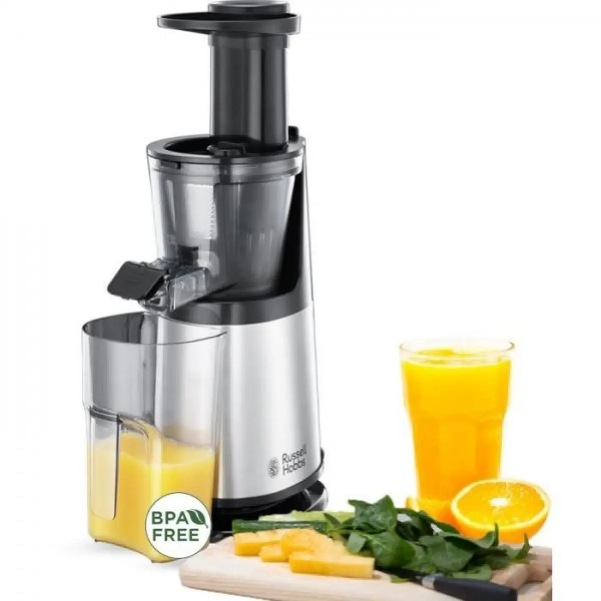 Extracteur de Jus RUSSELL HOBBS 25170-56 Fruits et Légumes Compact Home, Double Sens, Séparateur Mousse, Réservoir Pulpe, 2 T