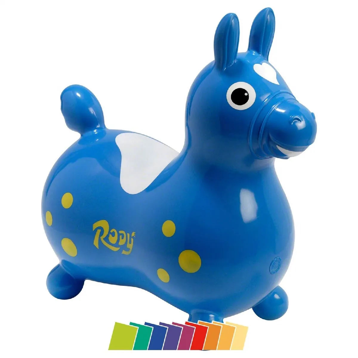 Cheval Sauteur gonflable, bleu