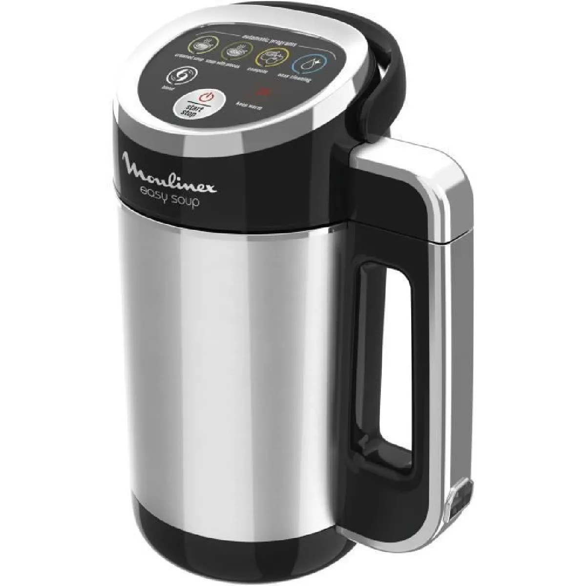 Blender électrique de 1,2L avec 5 programmes automatiques Soup maker 1000W noir gris