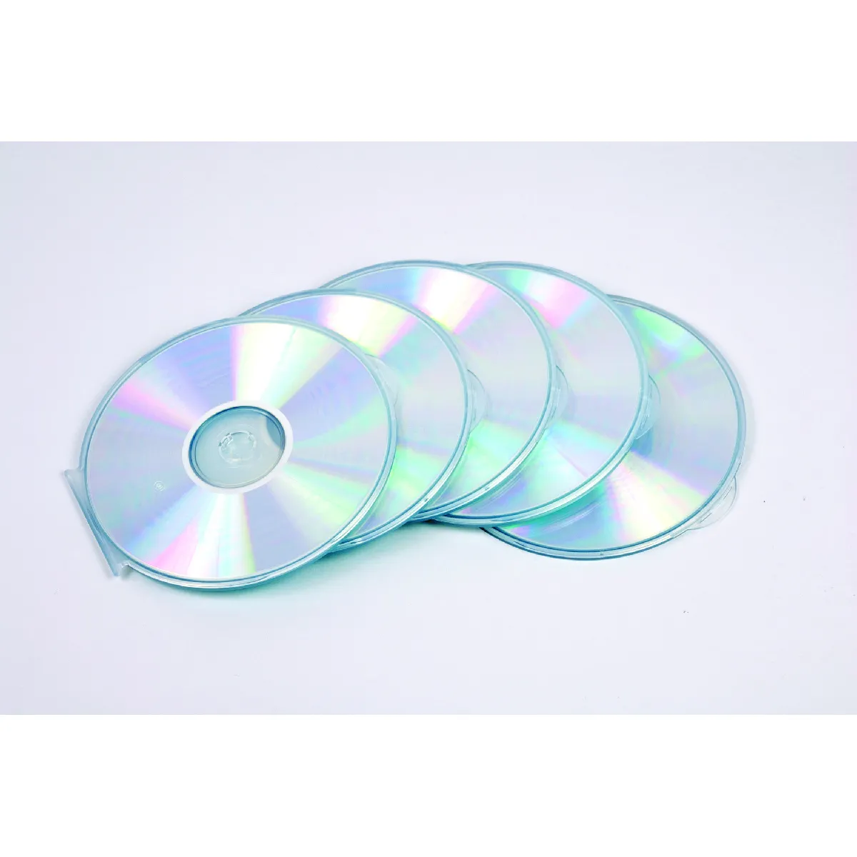 Lot de 5 boitiers ronds pour DVD - 9834201