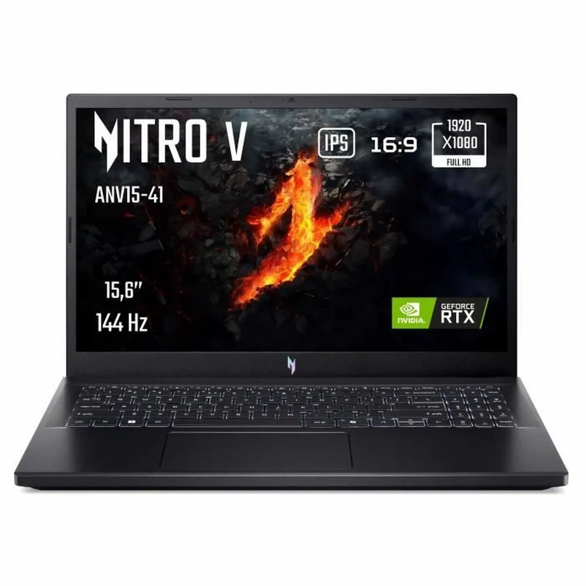 Portable Acer Nitro ANV15-41-R85W Ryzen 5 7535HS 16GB DDR5 512GoSSD NVIDIA GeForce RTX 4050 15.6'' FHD IPS 144Hz Mate NO OS NH.QSGEF.002