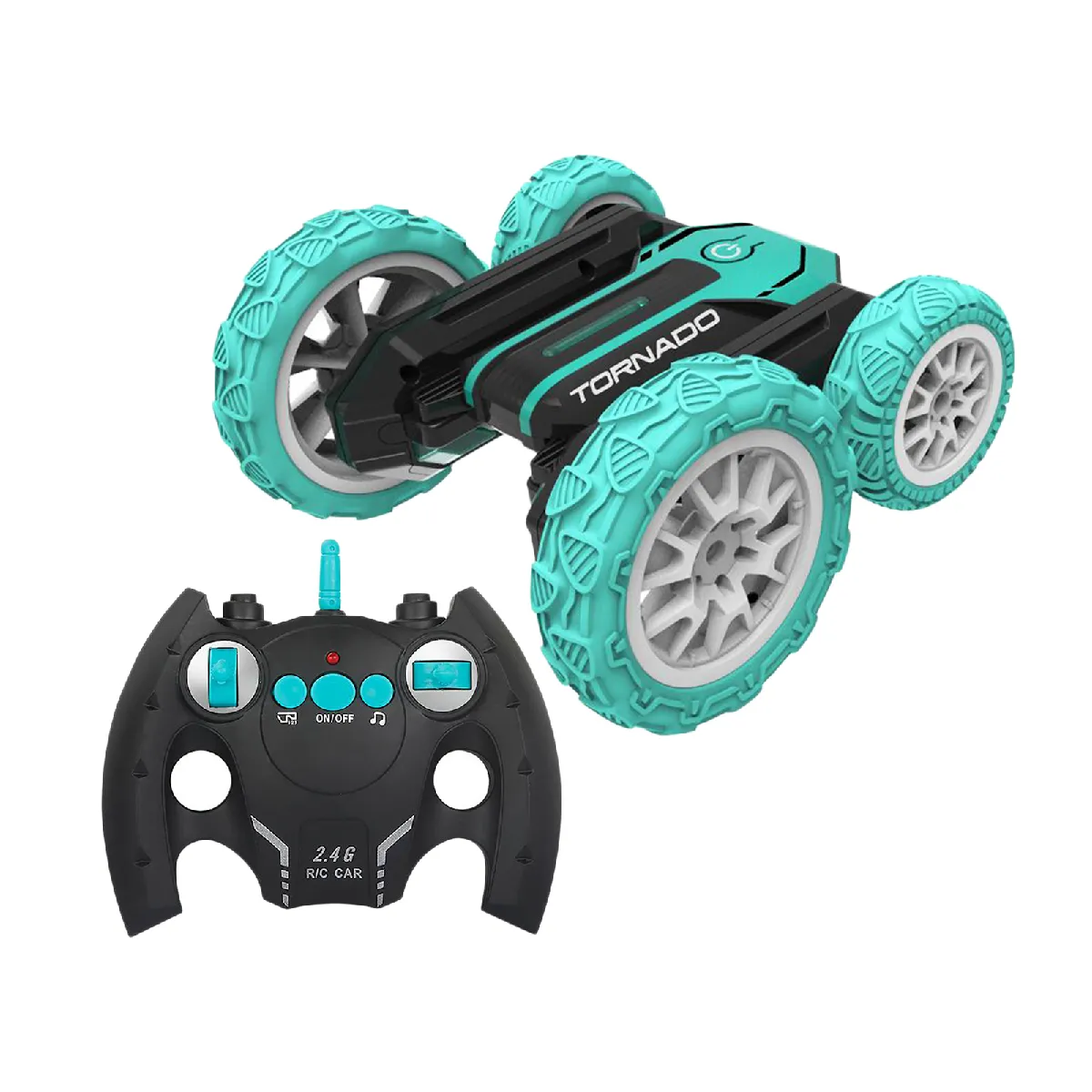 RC Cars Stunt Car Toy Véhicule Double Face Avec 360 Degrés Stunt Flip Rouge