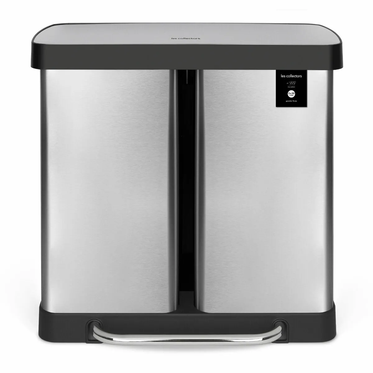 Les collectors n°928 - Poubelle de tri à pédale 60L inox edition