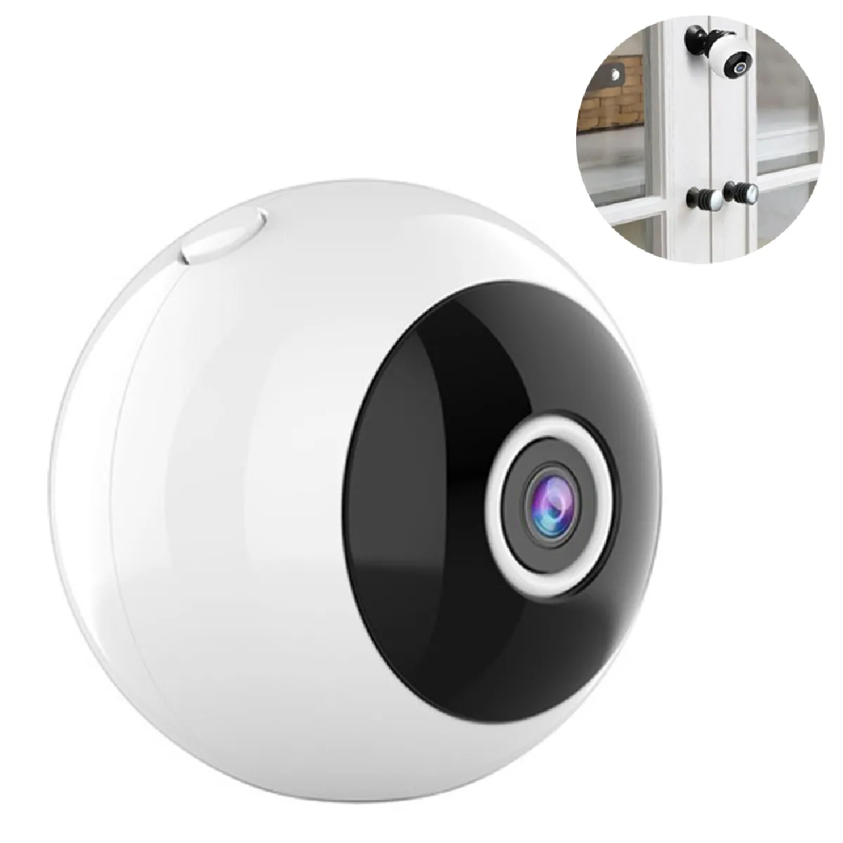 Mini caméra sans fil 1080P, petite caméra espion avec enregistrement audio et vidéo Micro caméra de surveillance pour diffusion en direct/vision nocturne/activé par mouvement