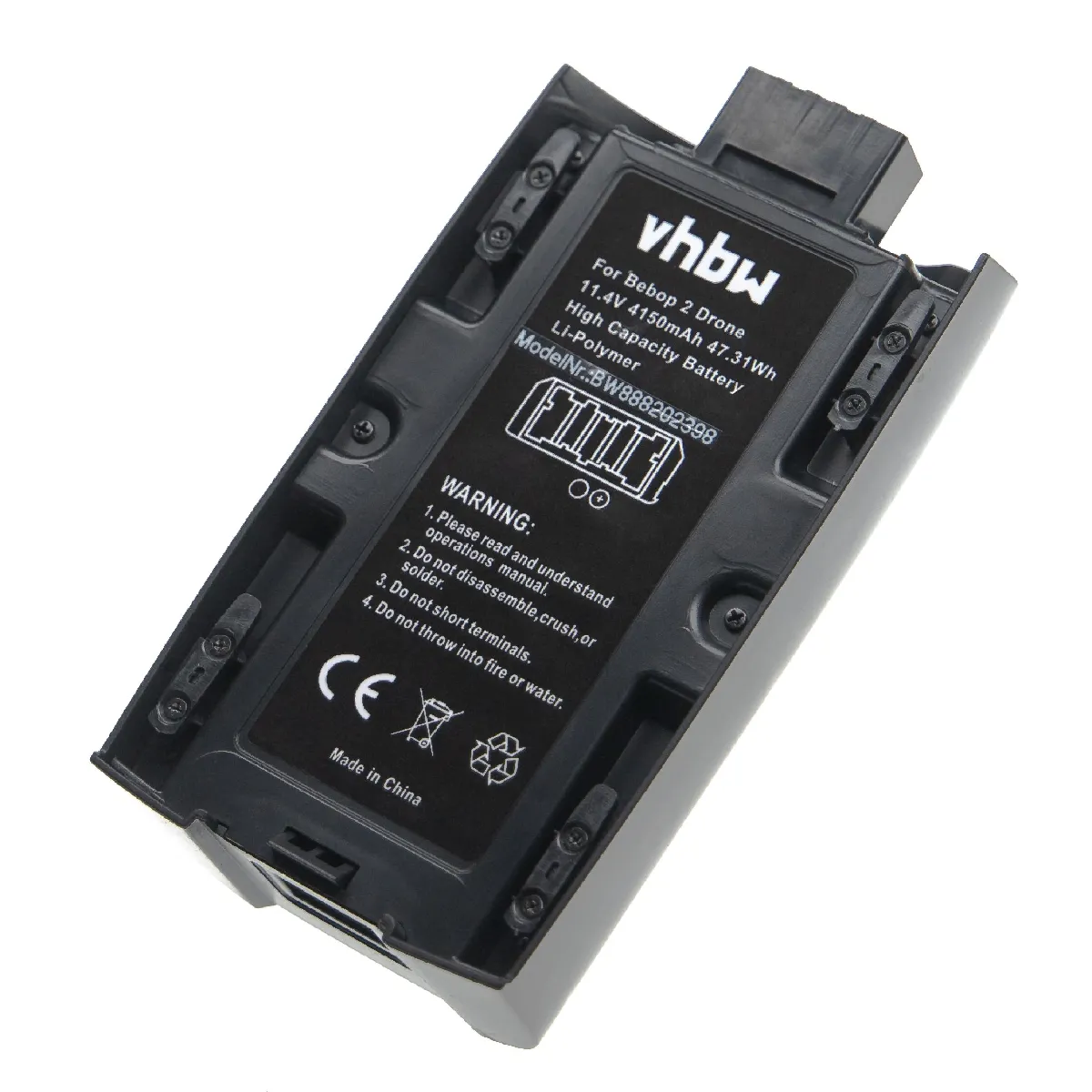 vhbw Batterie compatible avec Parrot Bebop 2 Power drone (4150mAh, 11,4V, Li-polymère)