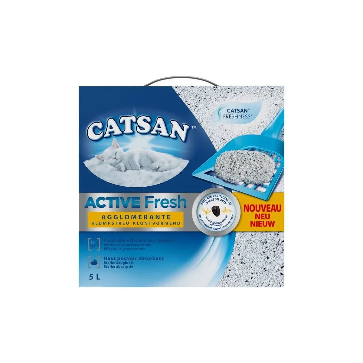 Catsan Active Fresh - Litiere - Pour Chat - 5 L