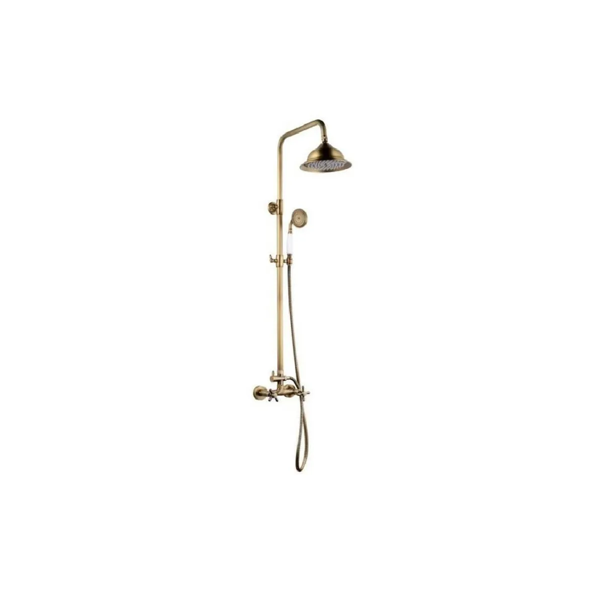 ROUSSEAU Colonne de douche avec robinet mélangeur Retro - Vieux-bronze