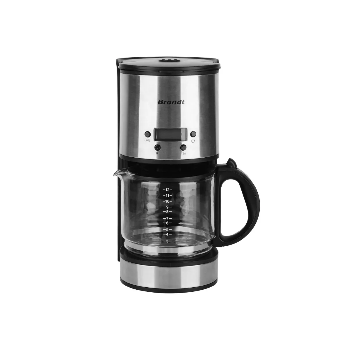 Cafetière filtre programmable 12 tasses 1080w inox - CAF1512V - BRANDT