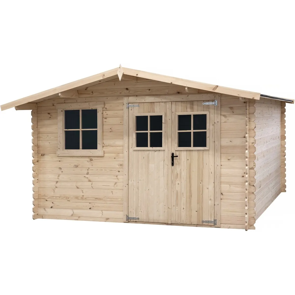 Abri de jardin en bois 14m² Oz - 388 x 298 x 225 cm - 28 mm