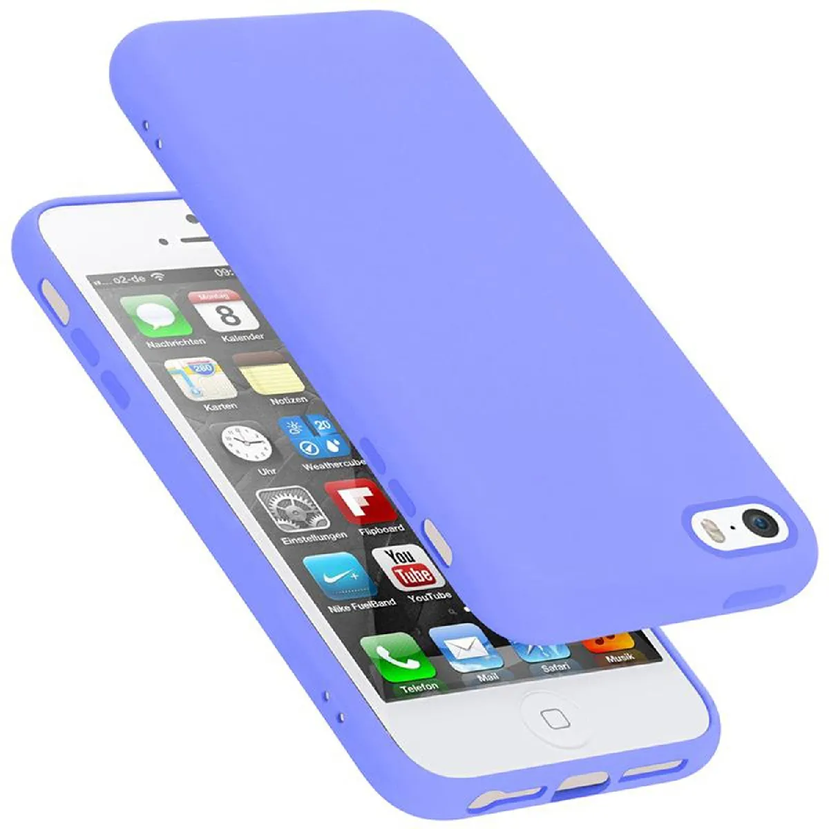 Coque iPhone 5 / 5S / SE 2016 Etui en Mauve