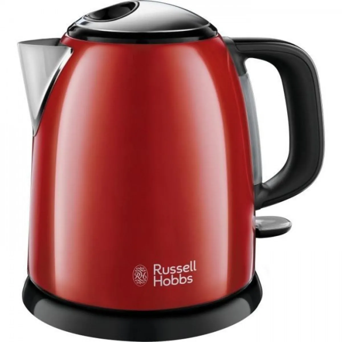 Bouilloire Electrique RUSSELL HOBBS 24992-70 Compacte Colours Plus Capacité 1 L Filtre Anti-Calcaire Amovible Lavable - Rouge