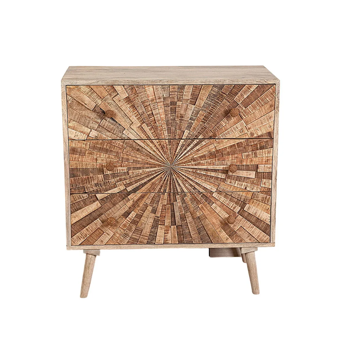 Commode Romimex Naturel Bois de manguier 80 x 85 x 40 cm