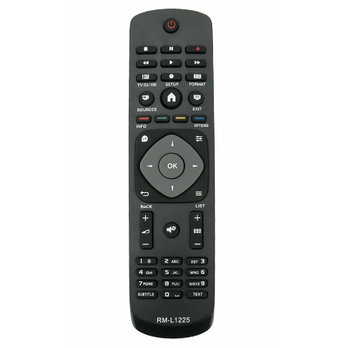 Convient pour la télécommande universelle Philips TV RM-L1225