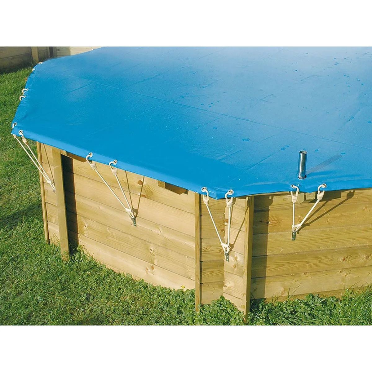 Bâche hiver pour piscine bois Azura 5,05 x 3,50 m - Ubbink