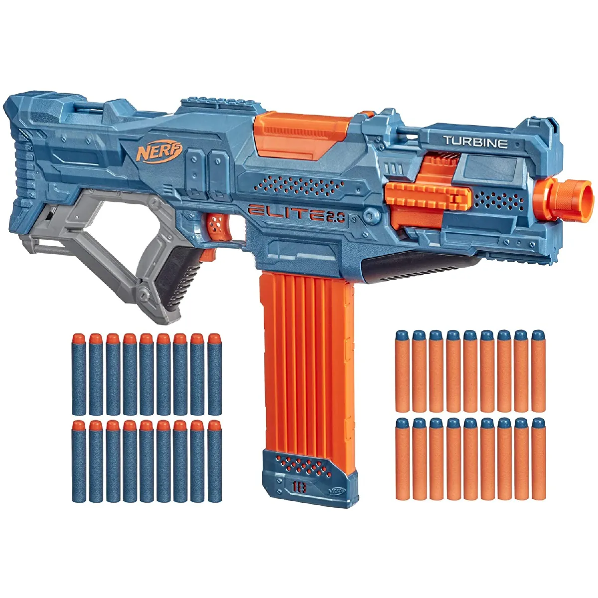 pistolet et flechettes Nerf Fortnite Officielles orange bleu