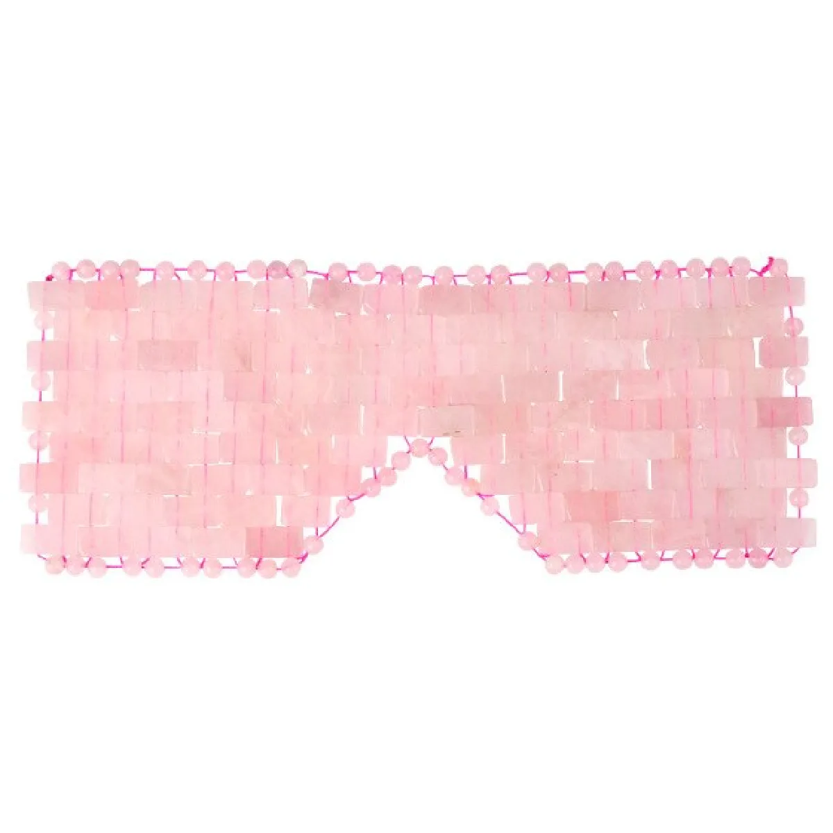 Masque pour les yeux en jade quartz rose masseur pour le visage pierre naturelle froid et chaud traitement sommeil masque pour les yeux soulager la fatigue soins de la peau beauté - Appareil de beauté à la maison (rose)