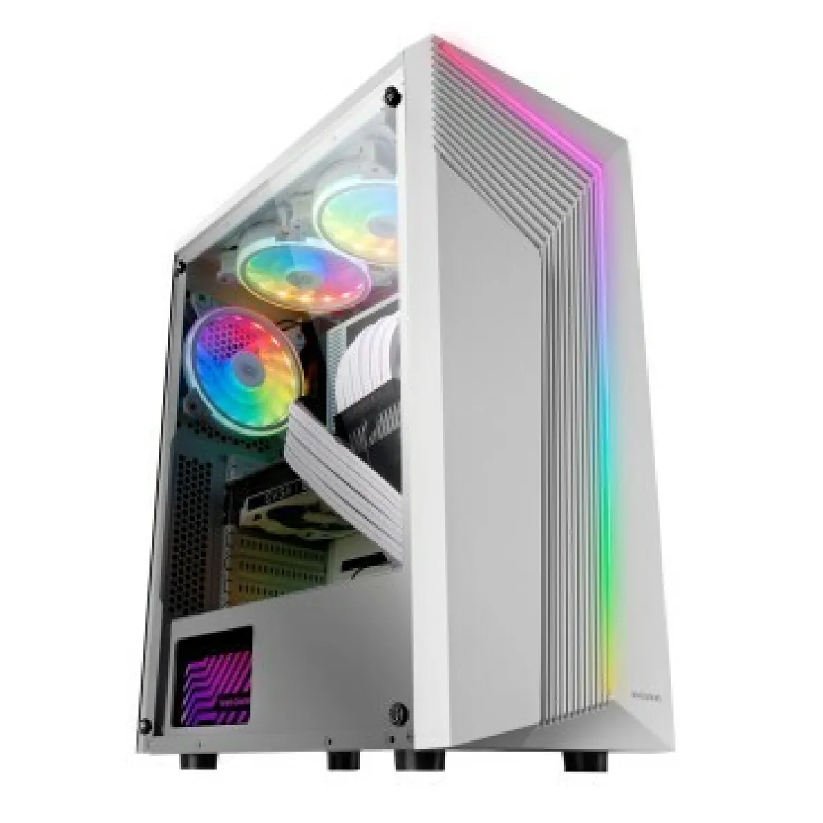 Boîtier ATX Mars Gaming MCX7W Blanc