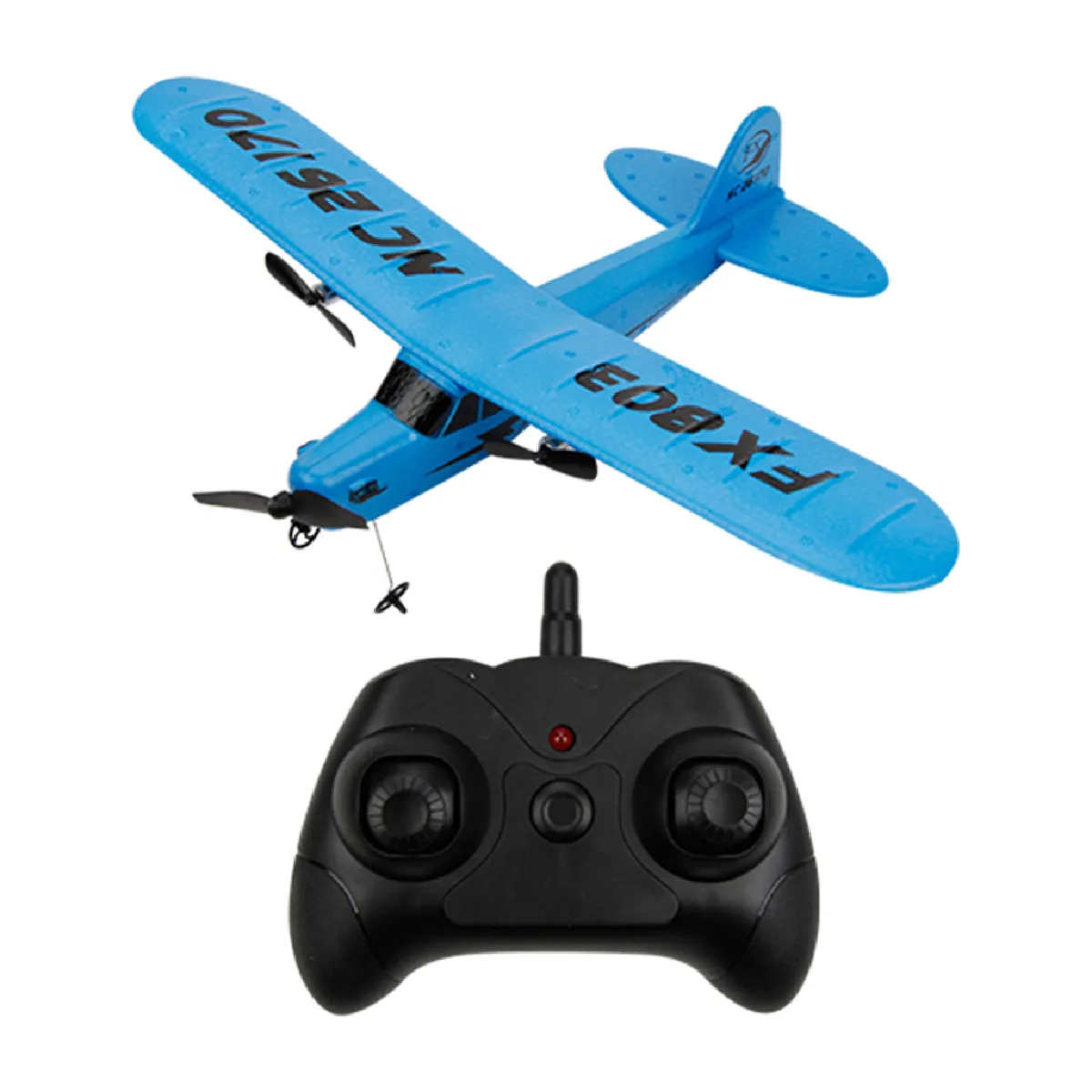 FX-803 2.4G 2CH Télécommandé Planeur à Voilure Fixe Avion RC Bleu