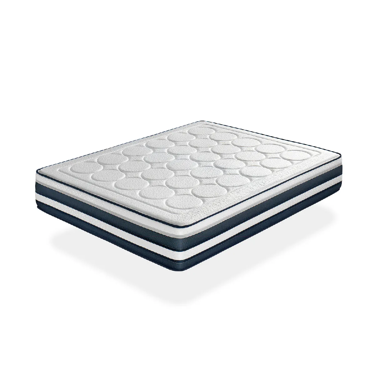 Matelas 140X200 MEMOLATEX Épaisseur 26 CM Renforcement lombaire en latex et Mousse à mémoire de forme