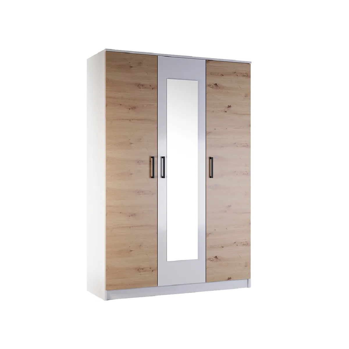 Hayato - armoire - bois et blanc - 135 cm